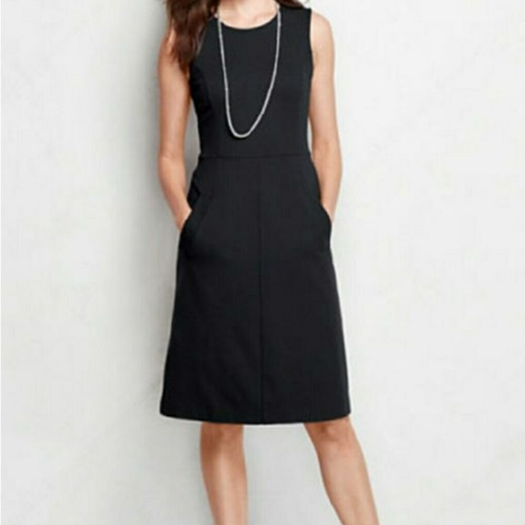 lands end ponte knit sheath dress